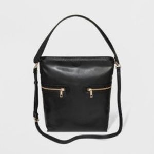 Zipper Hobo Handbag - A New Day  Black
